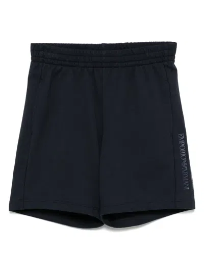 Ea7 Logo-print Shorts In 蓝色