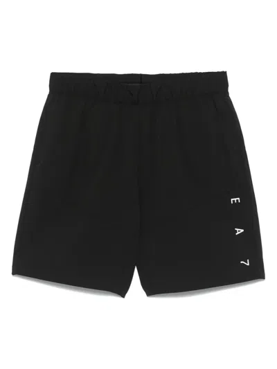 EA7 LOGO-PRINT SHORTS