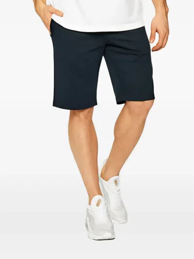 Ea7 Logo-print Shorts In Blue