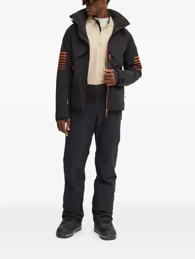 Ea7 Logo-print Ski Jacket In Black