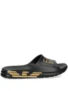 Ea7 Emporio Armani Beach Sliders Black In 黑色