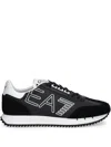 Ea7 Logo-print Sneakers In Black