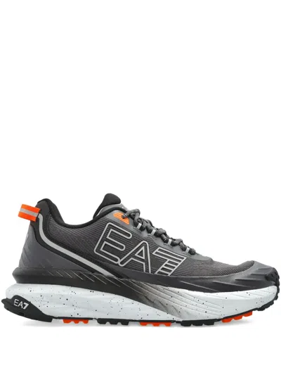 EA7 LOGO-PRINT SNEAKERS