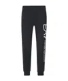 Ea7 Logo-print Sweat Pants In Black