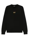 Ea7 Logo-print Sweatshirt In Black