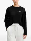 Ea7 Logo-print Sweatshirt In Black
