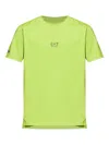 Ea7 Logo-print Performance T-shirt In Green