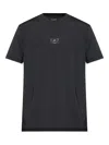Ea7 Logo-print T-shirt In Black