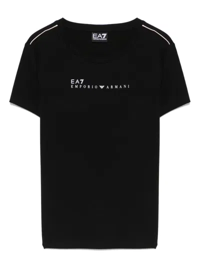 EA7 LOGO-PRINT T-SHIRT