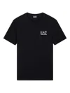 Ea7 Logo-print T-shirt In Black