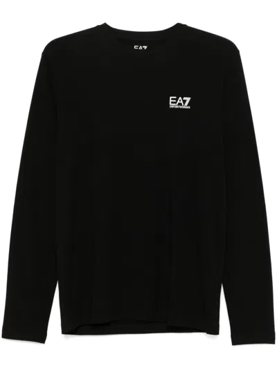 EA7 LOGO-PRINT T-SHIRT