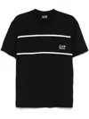 Ea7 Logo-print T-shirt In Black
