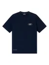 Ea7 Logo-print T-shirt In Blue