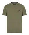 Ea7 Pima Cotton Core Identity T-shirt In Green