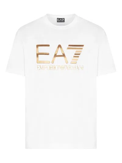 EA7 LOGO-PRINT T-SHIRT