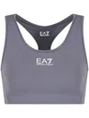 Ea7 Dynamic Athlete Sports Bra In Vigor7 Technical Fabric In Grey