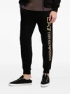 Ea7 Logo-print Track Pants In Black