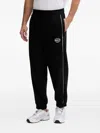 Ea7 Logo-print Track Pants In Black