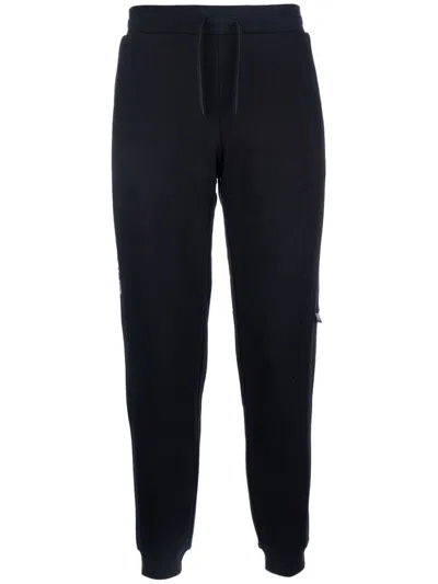 EA7 LOGO-PRINT TRACK PANTS