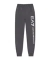 Ea7 Logo-print Track Pants In Gray