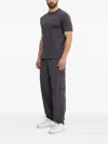 Ea7 Logo-print Track Pants In Gray