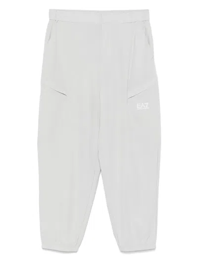 EA7 LOGO-PRINT TRACK PANTS