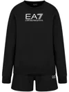 Ea7 Logo-print Track Shorts In Black