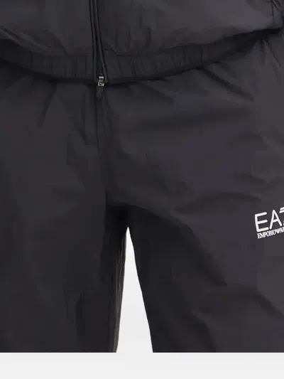 Ea7 Logo-print Tracksuit In Blue