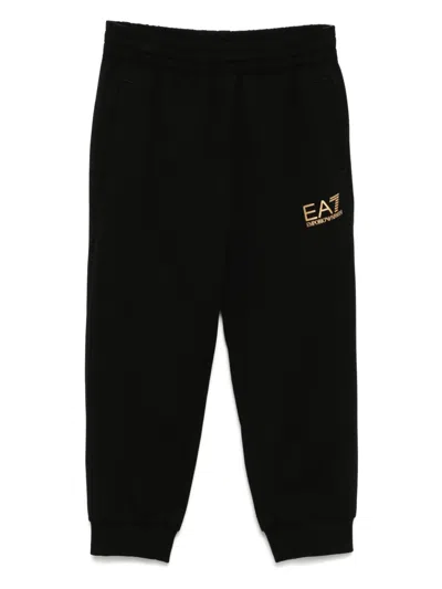 EA7 LOGO-PRINT TRACKSUIT BOTTOMS
