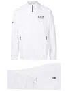 Ea7 Logo-print Tracksuit In White