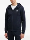 Ea7 Logo-print Zip-up Tracksuit In Blue