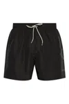 Ea7 Logo Printed Drawstring Swim Shorts
