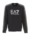 Ea7 Logo Printed Pullover Sweater In Black