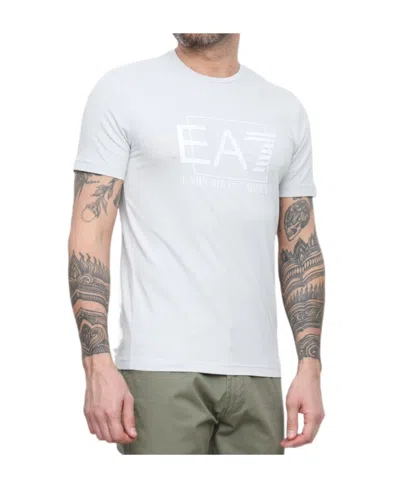 Ea7 Logo Printed Short-sleeved T-shirt In White