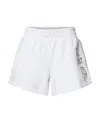 Ea7 Logo Printed Shorts In White