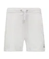 Ea7 Logo Printed Sports Shorts In White