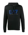 Ea7 Logo Printed Sweater In Black