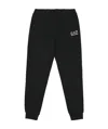 Ea7 Black Logo Two-piece Sports Suit In Black