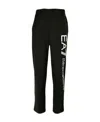 Ea7 Logo Printed Sweatpants In Black