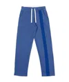 Ea7 Logo Printed Sweatpants In Blue