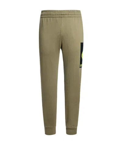 Ea7 Logo Printed Sweatpants In Green
