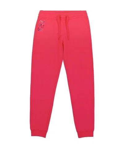 Ea7 Logo Printed Sweatpants In Red