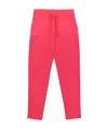 Ea7 Logo Printed Sweatpants In Red