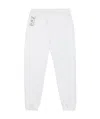 Ea7 Logo Printed Sweatpants In White
