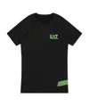 Ea7 Logo Printed T-shirt In Black