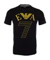 Ea7 Logo Printed T-shirt In Black