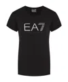 Ea7 Logo Printed T-shirt In Black