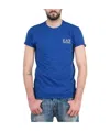 Ea7 Logo Printed T-shirt In Blue
