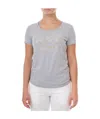 Ea7 Item O-neck Short-sleeved T-shirt In Gray