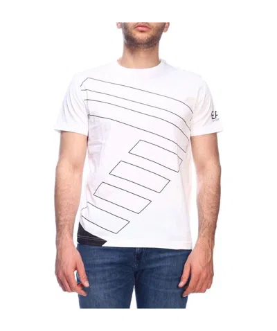 Ea7 Logo Printed T-shirt In White